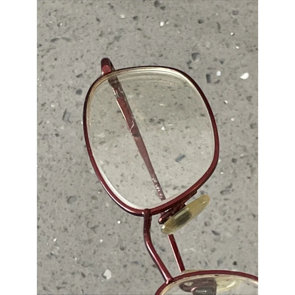 EASYCLIP Eyeglasses Frames ONLY w Sunglasses attachment 49-19-140 red full rim